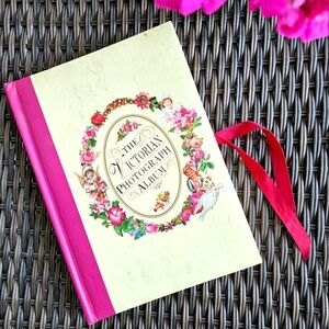 Victorian Style Photograph Album Vintage Reproduction Floral Cherub Photo Book